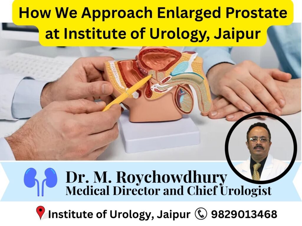What Does It Mean to Have an Enlarged Prostate? Institute of urology, jaipur dr m roychowdhury dr rajan bansal