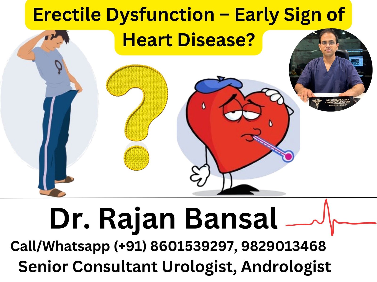 Erectile Dysfunction – Early Sign of Heart Disease? Dr M Roychowdhury Dr Rajan Bansal Erectile Dysfunction – Early Sign of Heart Disease? Dr M Roychowdhury Dr Rajan Bansal